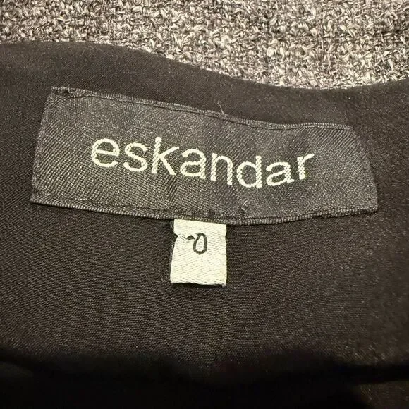 Eskandar Alpaca and Silk Blend Boatneck Dress Size 0 US S